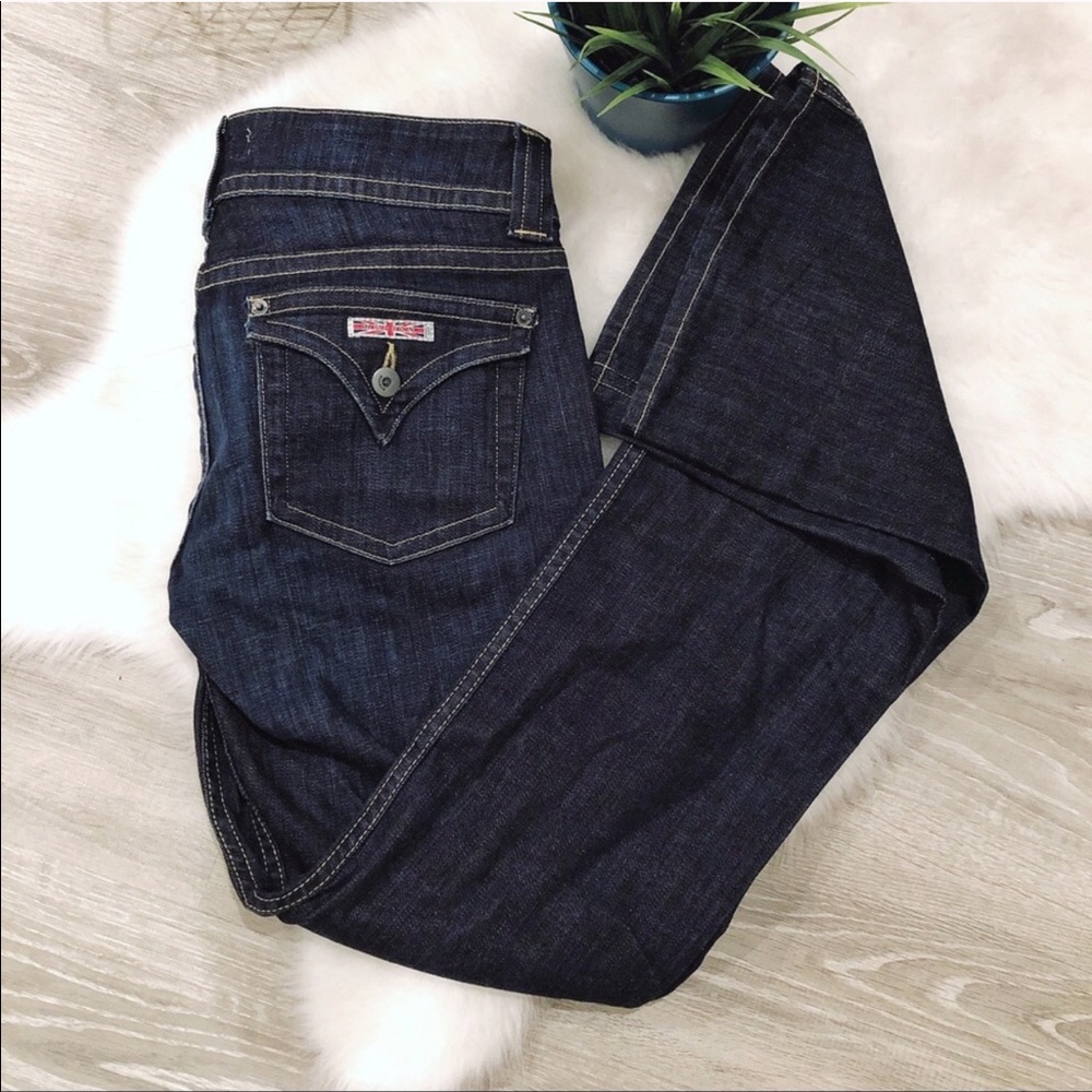 HUDSON Classic Dark Wash Bootcut Flare Jeans